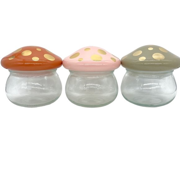 Target Accents Target Bullseye Playground Polka Dot Glass Mushroom